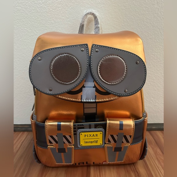 NWT Loungefly Pixar WALL-E Cosplay Gold Backpack - Picture 4 of 7